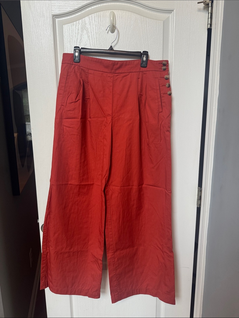 LOFT Rust Orange Wide-Leg Pants
